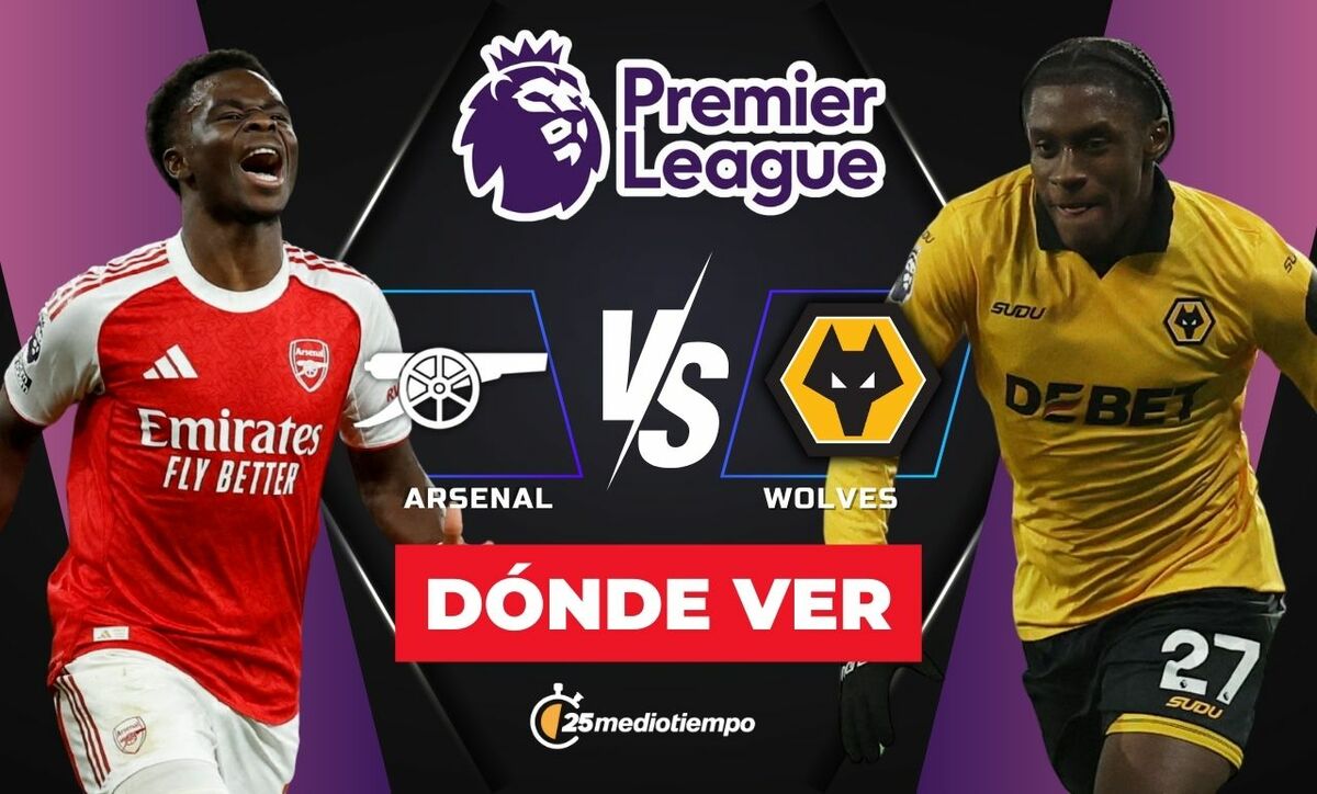 Arsenal vs Wolverhampton: Horario y dónde ver EN VIVO el partido J16 de Premier League 2025