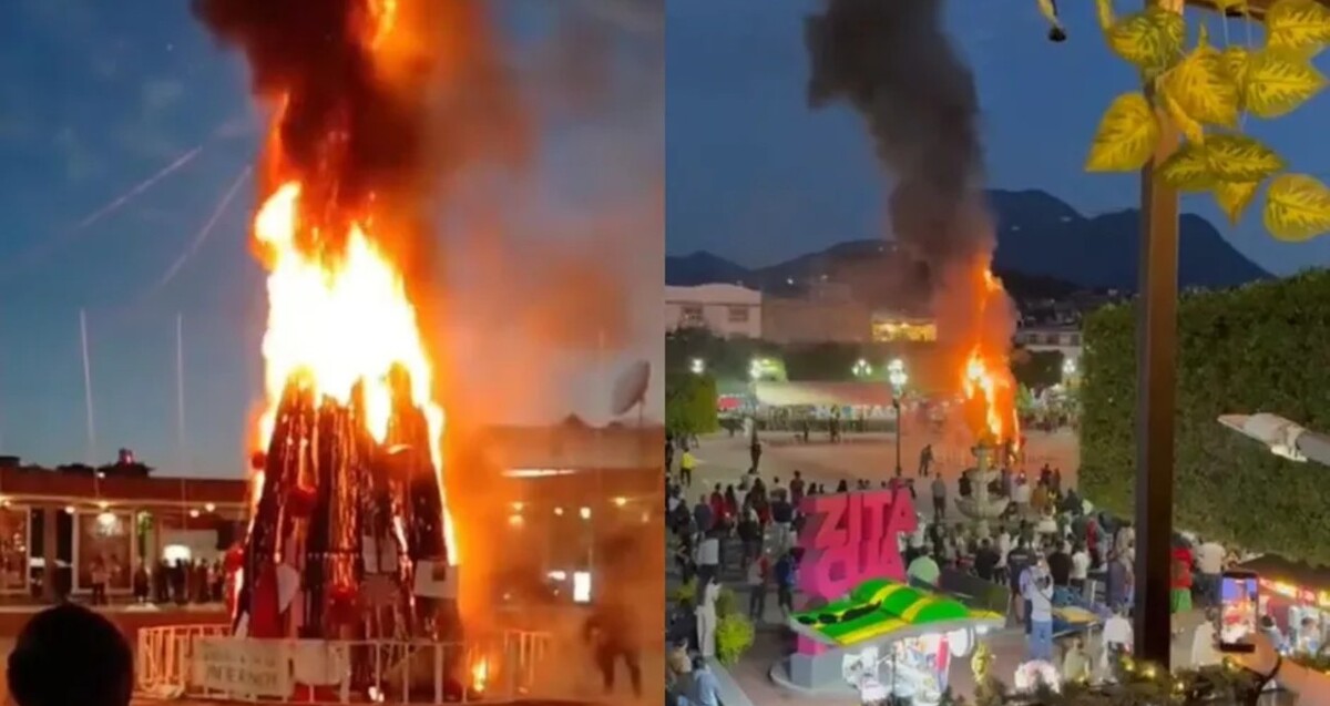Incendio del Árbol Monumental de Navidad en Michoacán: Protesta por el Asesinato de una Mujer