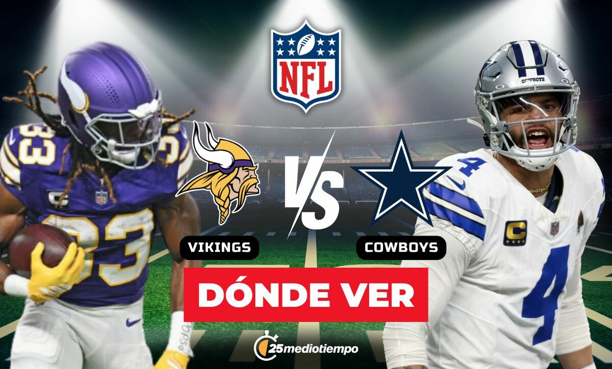 Vikings vs. Cowboys: Descubre el Horario y Dónde Ver EN VIVO el Sunday Night Football de la Semana 15 NFL