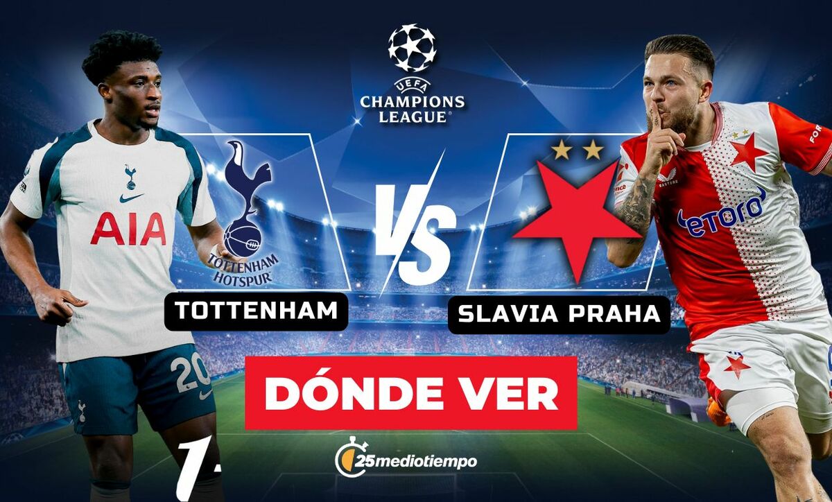 Tottenham vs. Slavia Praha: Sigue el partido de la Champions League 2025 EN VIVO